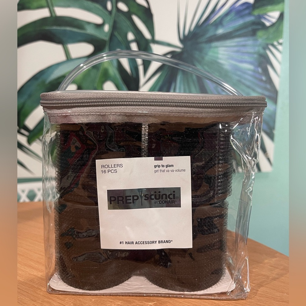 🪮Scunci by Conair 16 Piece Heatless Velcro Hair Rollers Set